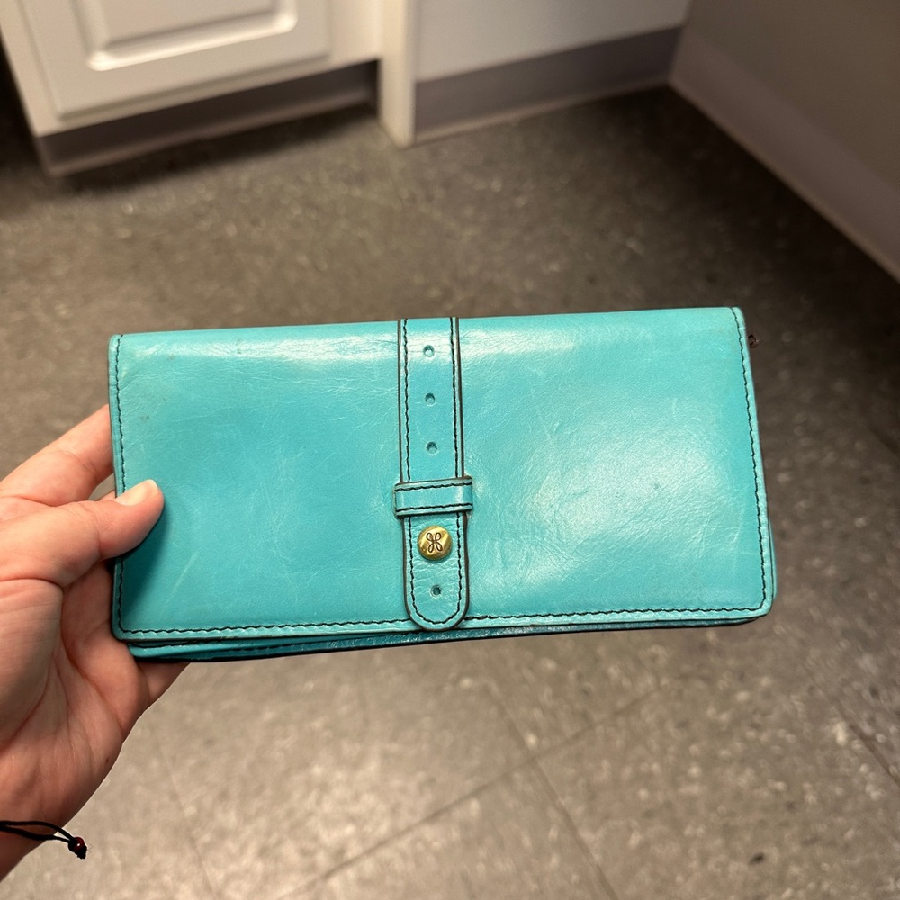 Turquoise Leather Wallet